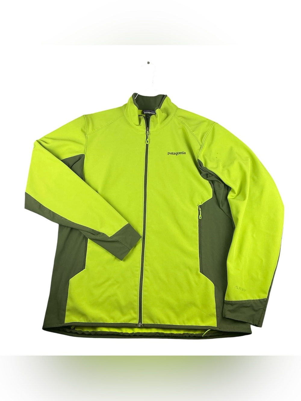 Patagonia Men’s Adze Hybrid Full-Zip Jacket Sprout Grn/Camp Grn Sz Large